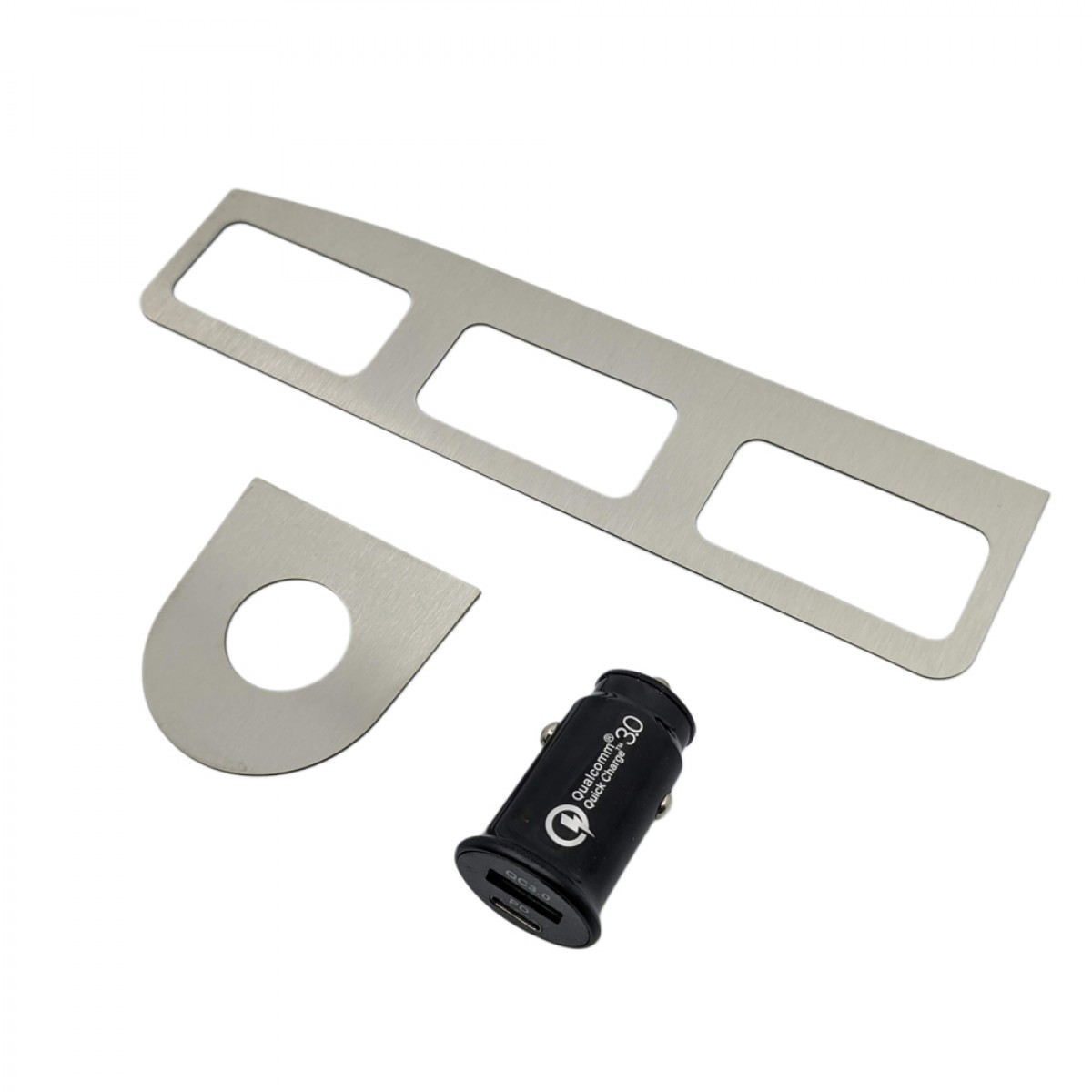 STAINLESS BUTTON BEZELS + USB LIGHTER CHARGER